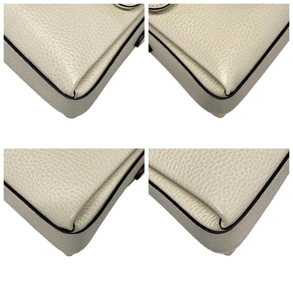 GUCCI Interlocking G Cream Leather - Shoulder Bag 884-080325 - Picture 6 of 14